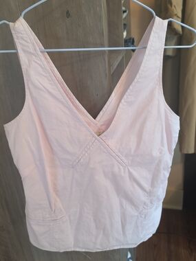 Odille Pale Pink V-Neck Tank